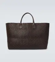 [Bottega Veneta] Bottega Veneta Cabat Maxi Intrecciato leather tote bag