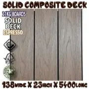 COMPOSITE DECK Espresso Brown ECO DECKING LIKE COLOUR AS MODWOOD WPC Blackbean