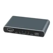 1 In 4 Out Splitter Amplifier 4K/60HZ Display for HDTV DVD PC Laptop Tablet