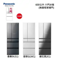 在飛比找甫佳電器優惠-Panasonic NR-F609HX 六門冰箱(無框玻璃)