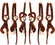 24" Long Arm Monkey Plush Toy - Set Of 6 Stuffed Animal Monkey Cute Home Decor Birthday