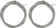 Binxind 8 Pieces Bass Strings Accessories Guitar Strings Silver Plated Guitar Music Accessories