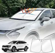 X-Car WindScreen Sun Shade Compatible with Kia Sportage 2021-Onwards Wind Shield Wind Screen Visor Foldable