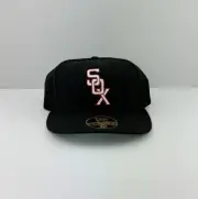 RARE Vintage 90s MLB Chicago White Sox Cooperstown New Era Fitted Hat Sz 7 1/2