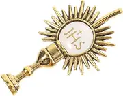 OFFSCH Cross Brooch Clothing Pin Boutonniere Pins Tie Clothes Pins Religious Brooch Pin First Communion Jewelry Cross Lapel Pin Chalice Jewelry First Communion Lapel Pin Zinc Alloy Golden