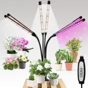Clip-on Gooseneck LED Grow Light 5000K+Red&Blue High PPF Best Overall, 6 Heads