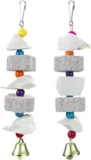 Bird Beak Trim Cuttlebone Calcium Stone Lava Block Chew Toy Grinding Teeth Natur