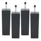 4pcs/set 15cm Black Bed Cabinet Risers Table Feets Plinth Floor Protector M8