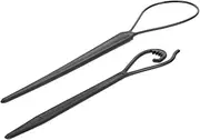 minkissy 2Pcs Hair Braiding Tools Portable Hair Threader for Effortless Ponytails Braids Easy to Use Hair Loop Pull Through for Stylish Women Hairstyles