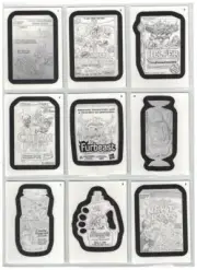 2014 WACKY PACKAGES ANS12 ALL NEW SERIES ALL 110 PENCIL SKETCH PARALLEL CARD SET