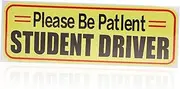 ZUNOXAZ Reflective Student Driver Sticker Reusable Magnetic Safety Sign Stable Eye-catching Letters Compatible All Vehicle Types