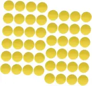 HEALSOPTHY 48pcs Foam Launch Ball Launch Balls for Party Ball Launch Ball Decorative Launch Ball Replacement Launch Ball Round Ball Launch Balls for Game Playing Ball Yellow