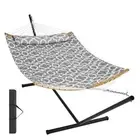Double Hammock with Stand and Pillow Portable Carry Bag 480lb Capacity