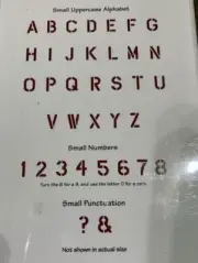 Sizzix Alphabet Stencil Sizzlits Die Cuts NEW