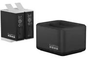 Gopro Dual Battery Charger with 2x Enduro Batteries - for Hero 9 / 10 / 11 / 12 Black