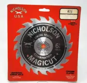 New Nicholson 6 1/2" Magicut Chisel Tooth saw blade 5/8" or 3/4" Arbor New