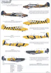 Xtra Decals 1/72 COMMONWEALTH TRAINERS Oxford Anson Harvard Battle & Spitfire