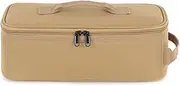 JSEIAJB Camping Gas Tank Storage Bag Thermal Carry Bag Tent Peg Nail Tool Bag Gas Canister Picnic Cookware Utensils Kit Organizer(White-Mountain peach7)