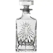 RCR Crystal Glassware Oasis Square Whisky / Wine Decanter,30oz