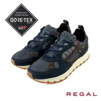 在飛比找momo購物網優惠-【REGAL】GORE-TEX防水透氣厚底休閒鞋 海軍藍(5