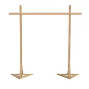 Fin 10Ft Rustic Sturdy Wood Backdrop Stand Square Wedding Arch Stage Show Farmhouse