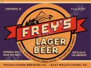Frey's Lager Beer Label 18" x 24" Metal Sign