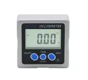 Digital Level Angle Finder Inclinometer Magnetic Gauge 3-sides Metal Protractor