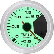 BGBLKLGPPN 2 "52mm Turbo Boost Gauge -1-2 Bar Car Turbo Boost Meter Controller Kit 7 Color Backlight for Car Motorcycle Accessories Boost Gauge