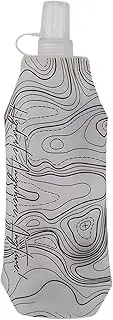 Folding Soft Bottle - Foldable Running Water Bottles | Silicone Hydration Pack Portable Outdoor Sports Jar For Cycling Backpacking Airplane, effortless use via the accessible bite-valve
