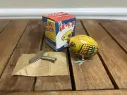 WIND UP CHICK Tin Toy Pecking Bird Vintage Style NEW Farm Animal Baby Chicken