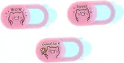 Sewroro 3PCS Adorable Pig Webcam Cover Privacy Protectors for Laptop Computer Phone Tablet Durable Peeping Camera Covers Creative Design for Enhanced Security