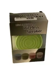 Mini Bluetooth Wireless Speaker Green New In Box