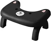 Toilet Stool Potty Stool Folding Sturdy, Simple Squatting Potty Bathroom Stool Toilet Step Stool for Kids Women, Black