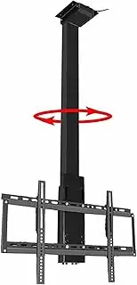 Electric TV Ceiling Mount - 360° Manual Rotation TV Lift, Fits 32-75 Inch Motorized TV Stand, Adjustable Ceiling TV Mount Bracket, with Remote Control Motorized TV Mount