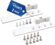 VIOKS Refrigerator Accessory Replacement for Liebherr 9086322-2x Towing Hinge Fridge with Slide Rail Plastic Door Mounting Set