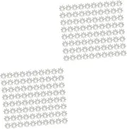 TEHAUX 2sets Metal Flower Bead Caps for DIY Jewelry 8mm Jewelry Findings End Caps Spacer DIY Accessories Making 500pcs*2