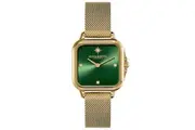 Olivia Burton Gold Mesh Bracelet Green Dial Women's Watch 24000087