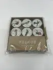 Fringe Glass Magnets Humming Birds Set of 6 NIB