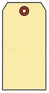 Shipping Tag, Med. Wt., MANILLA, Sz #7 (2-7/8" x 5-3/4"), Plain - Box of 1000
