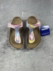 Birkenstock Gizeh Kids BS Water Color Multi Size 32 Narrow New With Box