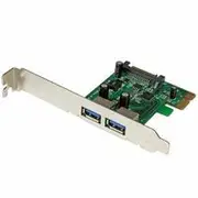 StarTech 2 Port PCIe USB 3.0 Card Adapter w/ UASP - PEXUSB3S24