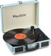 Audizio RP116 Turntable Briefcase Record Player | USB & Bluetooth Retro Record P