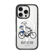 iPhone 16 Pro Impact Case MagSafe Compatible Skater JOHN (Cycling)