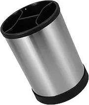 Kitchenware Storage Bucket Large Utensils Kitchen Utensils Storage Cutlery Drainer for Sink Silverware Countertop Compact Cutlery Organizer Small Kitchen Silica Gel Black