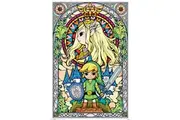The Legend Of Zelda Stained Glass Poster (Multicoloured) (91cm x 61cm)