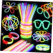 BUDI 467Pcs Glow Sticks Party Favors for Kids 467 Pcs Glow Sticks & Accessories