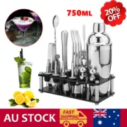 20Pcs Cocktail Shaker Set Mixer Martini Spirits Maker Bar Strainer Bartender AU