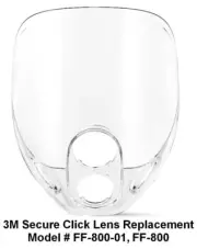 3M SECURE CLICL LENS REPLACEMENT MODEL#FF-800-01,FF-800