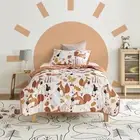 Jack & Ava Comforter Pillowcase Set Breathable Ultra-Soft Single Find A Squirrel