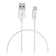 Verbatim Charge & Sync Lightning Cable 50cm - White--Lightning to USB A